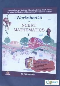 Worksheets on ncert mathematics class 8 by P.P Publications