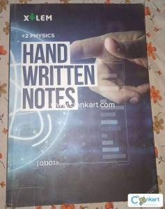 Xylem +2 physics handwritten notes