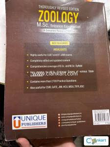 ZOOLOGY MSc entrance examination guide