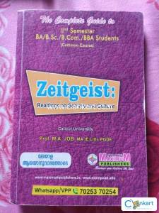 Zeitgesist common course calicut university degree nd semester