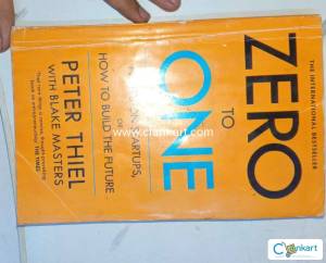 Zero to one : only read once  lying on desk for long time no highlight