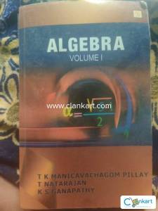 algebra volume 1 by manicavachagom pillay