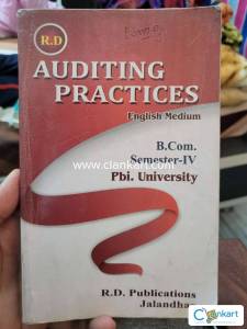 auditing practices English medium BCom Punjabi University semester 4