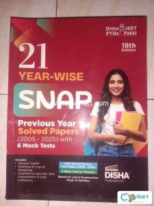 disha 21 yearwise SNAP  previous year solved paper 2005 - 2025