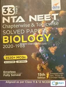 disha NTA NEET chapterwise and topicwise solved papers BIOLOGY