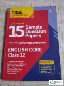 iSucceed 15 Sample Question Papers CBSE 12 Board Exams English Core