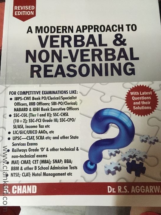 logical reasoning by RS Aggarwal for GMAT CAT BANKING