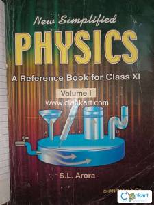 new simplified physics a reference book for class 11 Volume 1 & 2