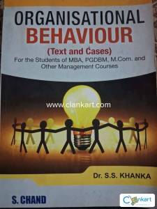 organisational behaviour for the students of MBA, PGDBM, M.COM