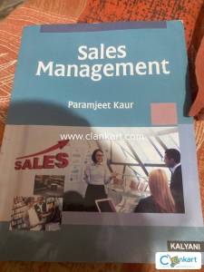 sales management book of b. com semt.6 of  jammu  university