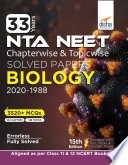 NTA NEET chapter wise and topicwise solved papers biology 2020-1988