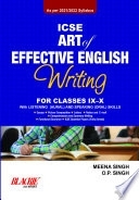 Arts of effective English for class 11-12