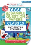 CBSE class 10 Oswal Smple papers Mthematics (standard)